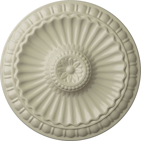 Ekena Millwork Linus Ceiling Medallion, Hand-Painted Clear Yellow, 11 1/4"OD x 1 1/8"P CM11LICYF